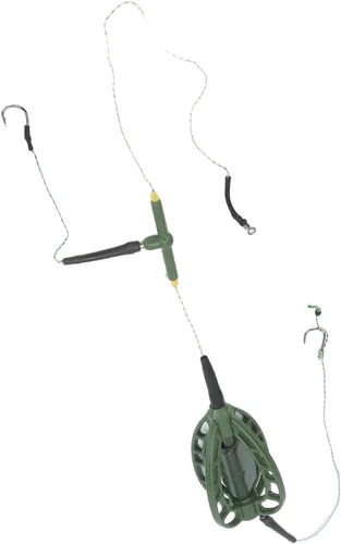 Miniatura 8 de plplaaoo Comedero de pesca de carpa, cesta de trampa de pesca, dispositivo de anidación de carpa de acero al carbono, bobina de alimentador de pesca