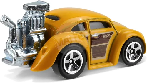 Miniatura 3 de Hot Wheels 2017 Tooned Volkswagen Beetle 172/365, amarillo