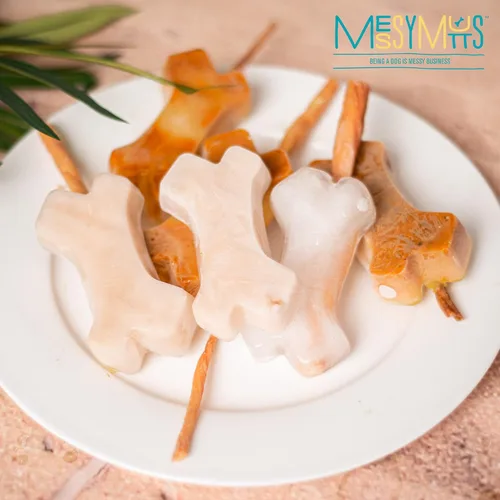 Miniatura 5 de Messy Mutts Molde de silicona enmarcado para paletas Bandeja de 10 x 10 pulgadas 6 golosinas fáciles de llenar por bandeja Líneas de llenado