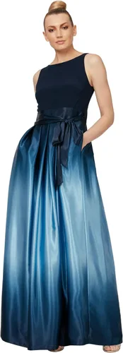 S.L. Fashions Womens Sleeveless Long Satin Mother of The Bride Dress with Pockets, Formal Party Gown