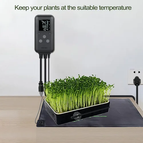 Miniatura 7 de Termostato de alfombra calefactora DIGITEN Controlador de temperatura impermeable DTC315 Termostato de enchufe para plántulas de invernadero Acuario