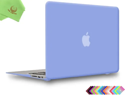 Miniatura 25 de Carcasa para MacBook Air de 13 pulgadas, UESWILL, carcasa rígida mate de tacto suave para MacBook Air de 13 pulgadas (Modelo A1466 / A1369) de Negro