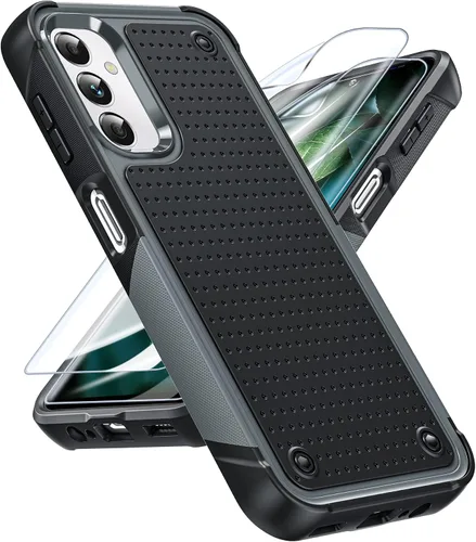 Miniatura 62 de LeYi Funda para Galaxy S21 FE-5G: Funda Samsung S21 FE con protector de pantalla, doble capa protectora de policarbonato duro y TPU suave Android