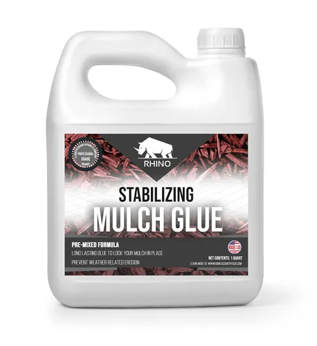 Miniatura 8 de Rhino Stabilizing Mulch Glue Advanced Mulch Binder for Landscaping Pea Gravel, Rubber Mulch and Straw Binder, Ideal para mantenimiento del paisaje