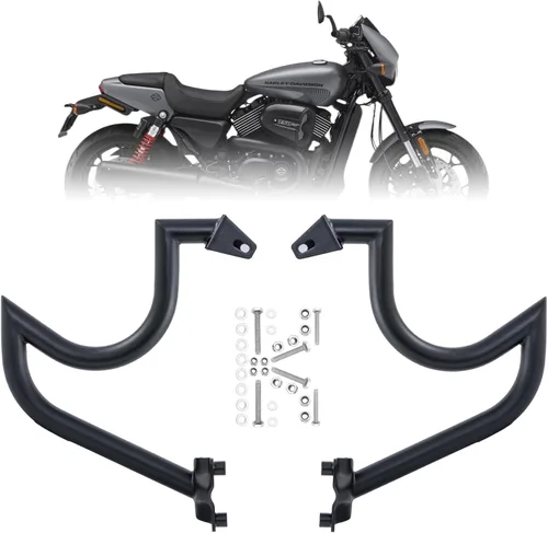 Kinglemc Barra de choque de motor para modelos Harley Davidson XG, Street 500 750 XG750 XG500 2015-2020 (negro bigote)