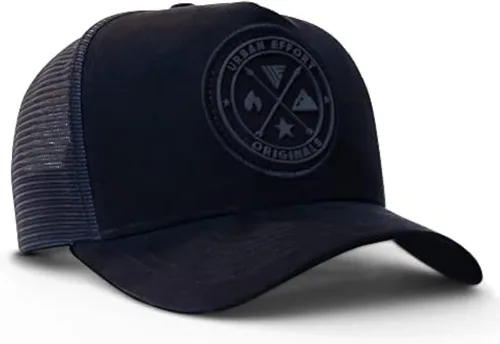 Miniatura 154 de Urban Effort Gorra trasera de malla, para hombres y mujeres, gorra de béisbol de 5 paneles, gran cierre a presión para caza y senderismo