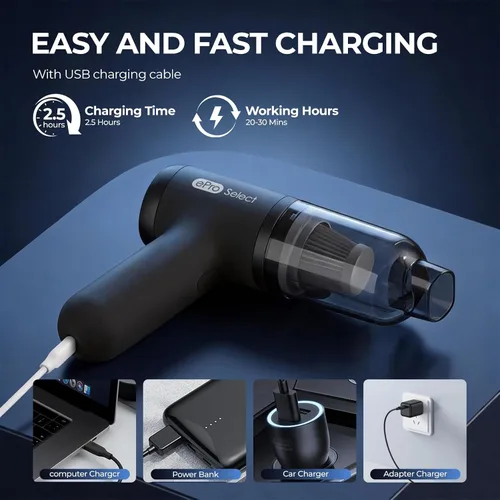 Miniatura 4 de Apical Life EV1395 Aspiradora inalámbrica de mano - 75W 12000Pa de succión fuerte, tiempo de funcionamiento de 14-24 minutos, recipiente de polvo