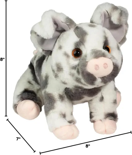 Miniatura 6 de Douglas Zoinkie - Peluche de cerdo manchado suave