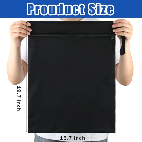 Miniatura 3 de Shappy Paquete de 2 bolsas grandes de viaje para lavandería, bolsa grande para ropa sucia impermeable para maleta, traje de baño, playa, gimnasio
