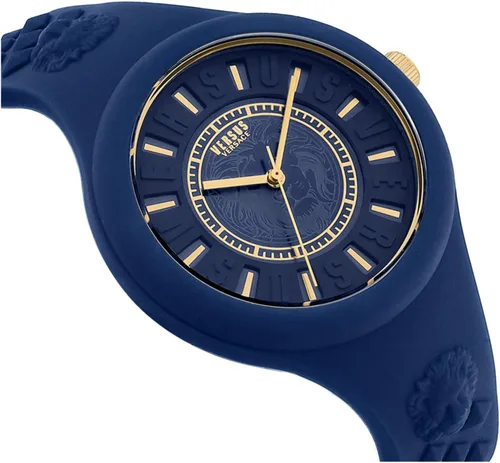 Miniatura 7 de Versus Versace Reloj de moda Fire Island para mujer. Correa de silicona ajustable y deportiva. Incluye bolsa de regalo de viaje.