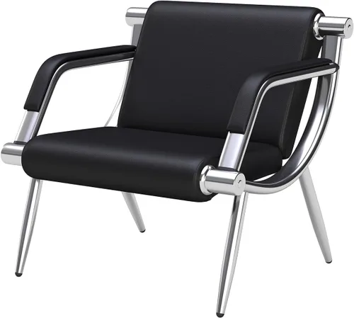 Miniatura 10 de KINTNESS Silla de sala de espera de 2 asientos, silla de recepción de piel sintética, muebles de vestíbulo con brazos para aeropuerto, banco