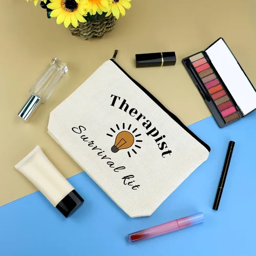 Miniatura 3 de Regalos de terapeuta, bolsa de maquillaje, psicología, terapeuta, regalos de agradecimiento, bolsa de cosméticos de viaje, bolsa con cremallera