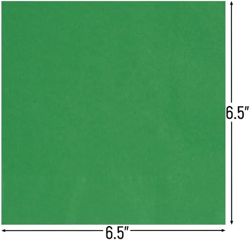 Miniatura 2 de Servilletas de papel verde esmeralda sólido, 20 piezas, perfectas para cumpleaños, bodas, fiestas y eventos especiales