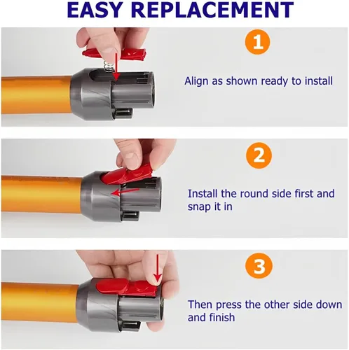 Miniatura 4 de Paquete de 2 botones de repuesto con resorte para V7 V8 V10 V11 V15, extensión de aspiradora, botón de varilla de extensión para aspiradora, tubo