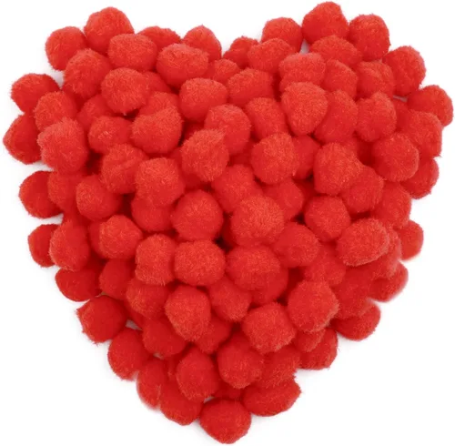 Miniatura 35 de Morfen 150 pompones para manualidades, color marrón claro, bolas de pompón mullido de 1 pulgada para manualidades, proyectos de manualidades