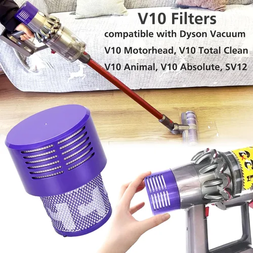 Miniatura 4 de Paquete de 2 Filtros de Repuesto V10 para Dyson V10 Cyclone Series, V10 Absolute, V10 Animal, V10 Total Clean, SV12, Reemplazo de Pieza No.