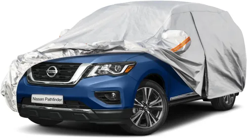 Miniatura 28 de Kayme - Cubierta completa impermeable de 6 capas para automóvil, apta para todo clima, protección para exteriores contra lluvia, rayos ultravioleta