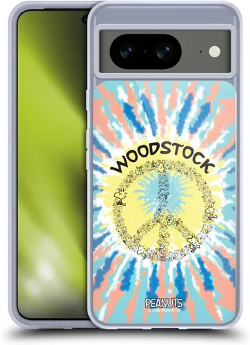 Miniatura 313 de Head Case Designs Funda de gel Woodstock 50th con licencia oficial de Peanuts Snoopy Guitar 1969 [protección de grado militar] compatible