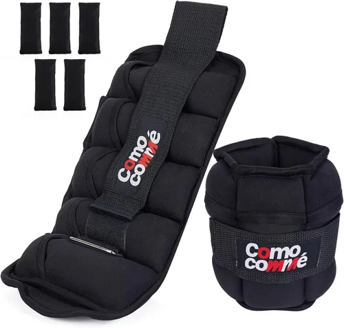 Pesas ajustables para tobillo, 2, 3, 5 libras, 1 par de pesas de entrenamiento de fuerza, muñeca, pierna, brazo para mujeres, hombres, juego de