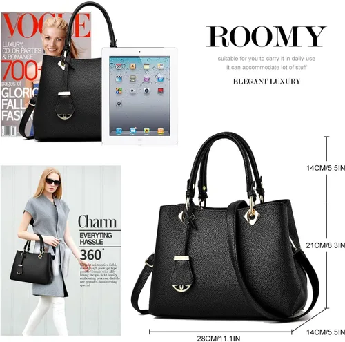 Miniatura 3 de Carteras y bolsos para mujer, bolso de mano de moda con asa superior
