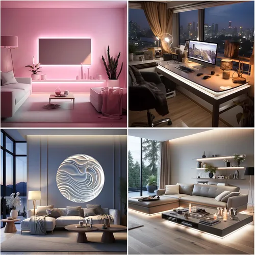 Miniatura 2 de Juego de 2 Paquetes de Tiras de Luces LED de 3.28 Pies COB Tiras de Luz USB 5V 6500K Blanco Brillante Alta Densidad No Regulable Tira LED Corta