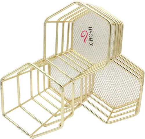 Miniatura 5 de XIAOYU Portalápices, soporte decorativo de metal para bolígrafos, organizador de almacenamiento de artículos de escritorio para el hogar, la escuela