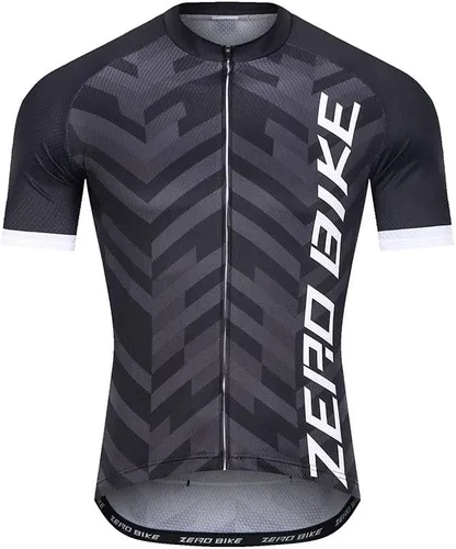 Hombres Ciclismo Jersey Manga Corta Secado Rápido Transpirable Cremallera Completa Camisas Ropa Ropa Deportiva Tops De Secado Rápido