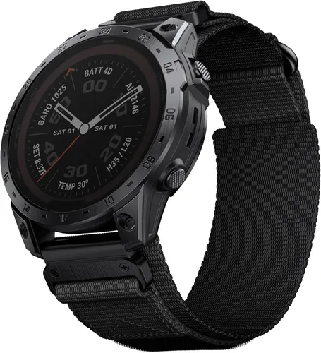 Miniatura 2 de Abanen Correas de reloj tácticas de nailon para Garmin Fenix 8 de 2.008 in, Enduro 2, Instinct 3 de 1.97 pulgadas, epix Pro de 2.008 in, correa