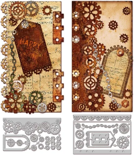 Miniatura 14 de GLOBLELAND Troqueles de corte de página de mariposa para hacer tarjetas, troqueles de corte de borde desgarrado para bricolaje, álbumes de recortes