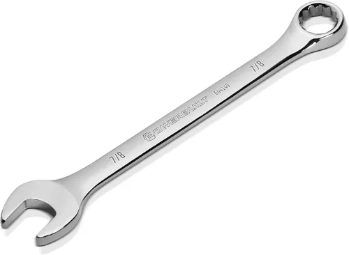 Miniatura 16 de Powerbuilt Llave combinada SAE de 3/4 pulgadas, caja de doble extremo de 12 puntos y extremo abierto, pulido de desplazamiento de 15 grados - 644147
