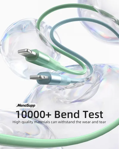 Miniatura 5 de Paquete de 3 cargadores para iPhone de 10 pies con certificación MFi de Apple, cable Lightning de carga rápida compatible con iPhone 14 13 12 11 Pro