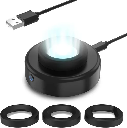 Cargador de reloj solar, temporizador de apagado de 8H con hombres, mujeres y 3 tapas cuadradas, luz UV LED, carga rápida, relojes Eco Drive