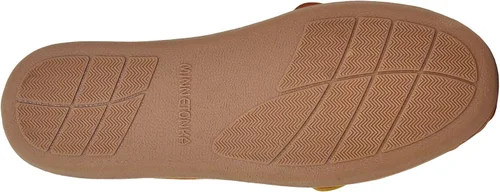 Miniatura 4 de Minnetonka Moc de suela dura de oveja para mujer, Tan dorado