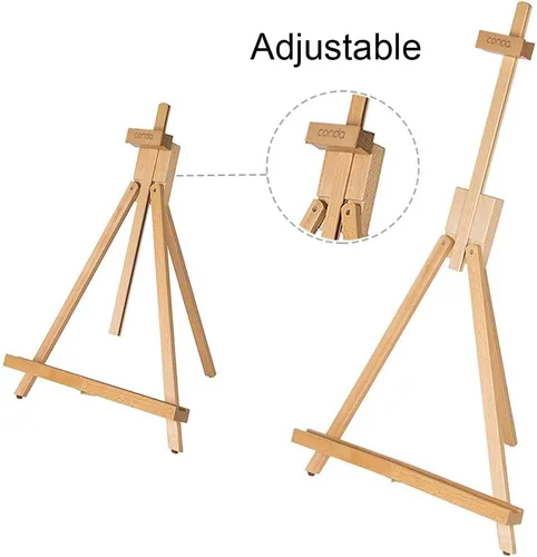 Miniatura 2 de CONDA caballete de haya mediano, portátil y ajustable de 18 a 31-1/2 pulgadas