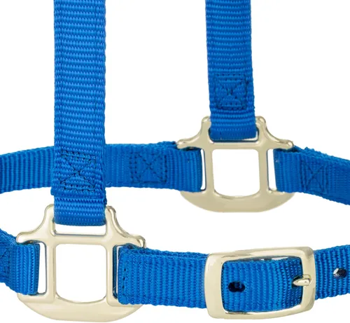 Miniatura 6 de Weaver Leather Caballo ajustable de nylon Breakaway Halter, azul, destetado/poni