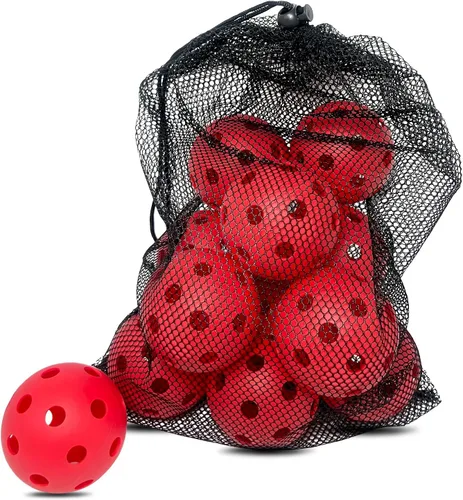 Miniatura 8 de 6 -Pack Pickleball Balls, 26 Holes Outdoor Pickleballs, High Elasticity & Durable Pickle Balls for All Style Pickleball Paddles Indoor Pickleballs