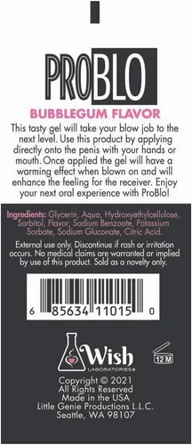 Miniatura 2 de Gel de placer oral Problo (chicle de chicle)