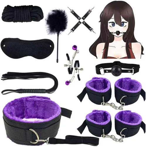 Miniatura 2 de BDSM - Restricciones de bondage, cosas sexuales para parejas, amarres sexuales pervertidos debajo del colchón, cama tamaño Queen, sexo