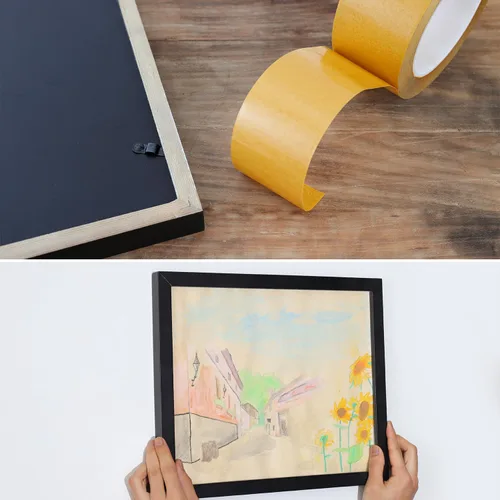 Miniatura 5 de QDiShi Cinta fina de doble cara, cinta de carpintería, cinta de doble cara para mascotas, cinta de alta adherencia para artes y manualidades, fotos