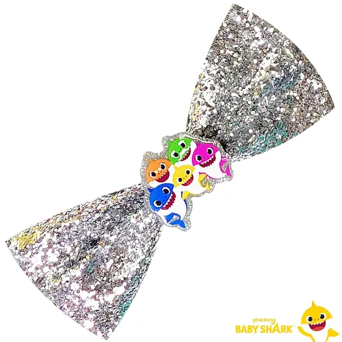 Miniatura 4 de Baby Shark Kids - Juego de accesorios para el cabello, paquete de 7 piezas de 4 pulgadas, lazos para el pelo para niñas, diferentes personajes