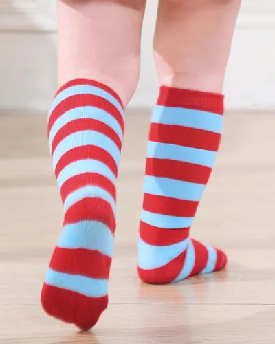 Miniatura 31 de Century Star Calcetines de fútbol de algodón para niños y jóvenes, calcetines de tubo suave, hasta la rodilla, calcetines deportivos largos