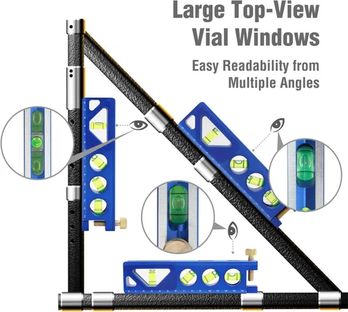 Miniatura 7 de WORKPRO Nivel de torpedo, magnético, Verti. Site de 4 viales para doblado de conductos, construcción de aleación de aluminio, 6-1/2 pulgadas