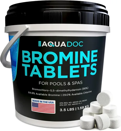Miniatura 10 de AquaDoc Tabletas de bromo para spas y jacuzzis – 1.5 libras – Tabletas desinfectantes de bromo de 1 pulgada – Soporta agua limpia y clara