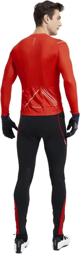 Miniatura 63 de Santic - Camiseta de ciclismo para hombre, manga larga, reflejante, cremallera completa, con bolsillos