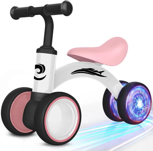 Miniatura 10 de Gamfeiny Colorful Lighting Baby Balance Bike Toys for 1 Year Old Boy Girl Gifts, 10-36 Month Toddler Balance Bike, No Pedal 4 Silence Wheels & Soft
