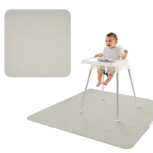 Miniatura 62 de BapronBaby Adventure Awaits - Tapete impermeable para debajo de sillas altas, suelos, mesas, tiempo de juego o artes y manualidades, lavable a
