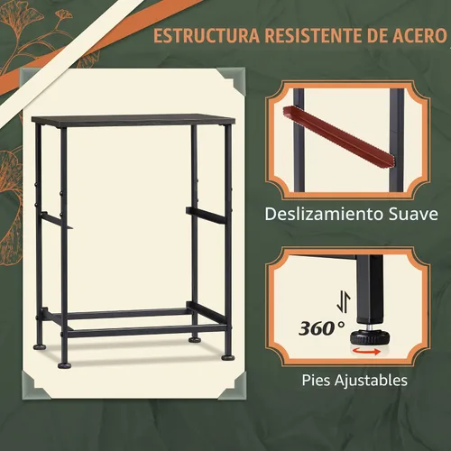 Miniatura 6 de WLIVE Mesita de noche negra, cómoda pequeña con 2 cajones y superficie de madera, mesita de noche con cestas de tela, mesa de cabecera mesa auxiliar