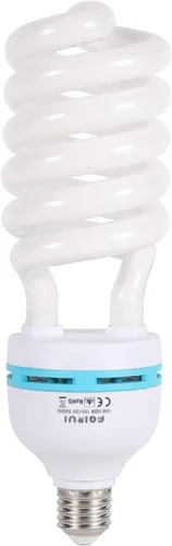 Bombilla de 135 W 5500 K CFL Bombilla espiral de luz diurna en enchufe E27 para fotografía, fotografía, video, estudio, iluminación, blanco, 1 1