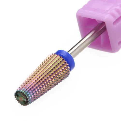 Miniatura 10 de Brocas para Taladro de Uñas 5 en 1, Rainow Rotación Bidireccional para Uso de Zurdos y Diestros, Eliminación Rápida de Acrílico o Gel Duro - Vástago