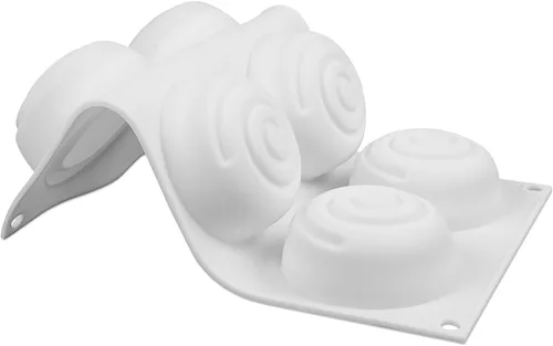 Miniatura 5 de Molde de rollo de canela Molde de chocolate para postre mini molde de pastel molde de cera derretida de silicona moldes para hacer velas para bollo